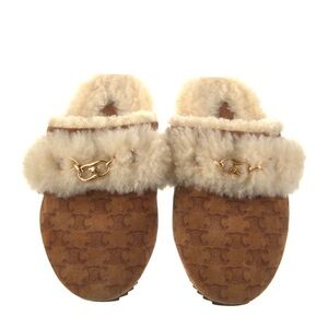 🌟SOLD🌟 Celine Triomphe Suede Mules